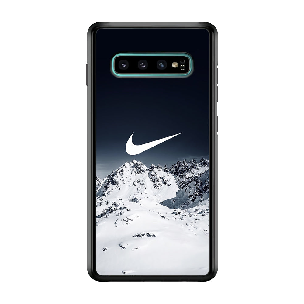 Nike Winter Mount Samsung Galaxy S10 Case-Mobile Phone Case-Rubber Black (2D Case)-Altracase