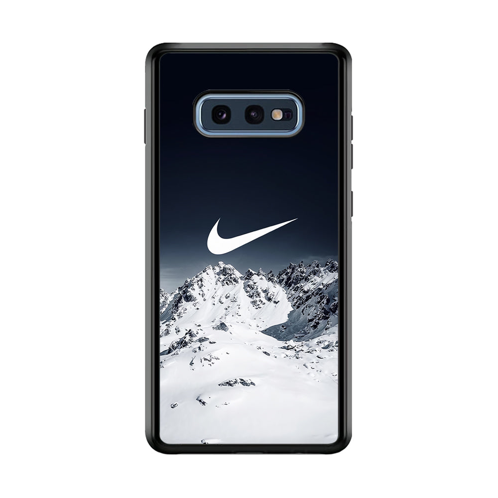 Nike Winter Mount Samsung Galaxy S10E Case-Mobile Phone Case-Rubber Black (2D Case)-Altracase