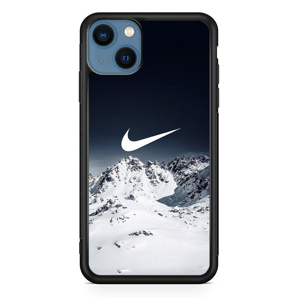 Nike Winter Mount iPhone 14 Plus Case-Mobile Phone Case-Rubber Black (2D Case)-Altracase