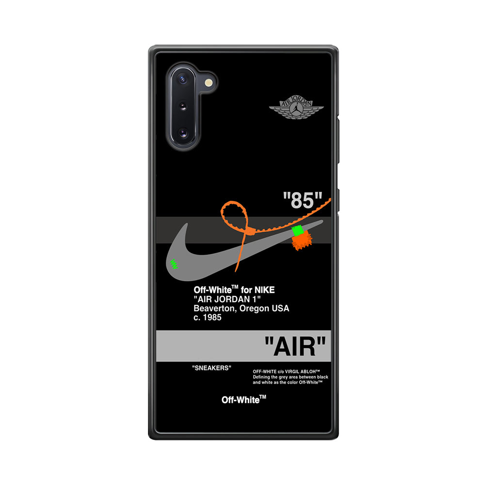 Nike X Air Jordan Black Samsung Galaxy Note 10 Case-Mobile Phone Case-Rubber Black (2D Case)-Altracase