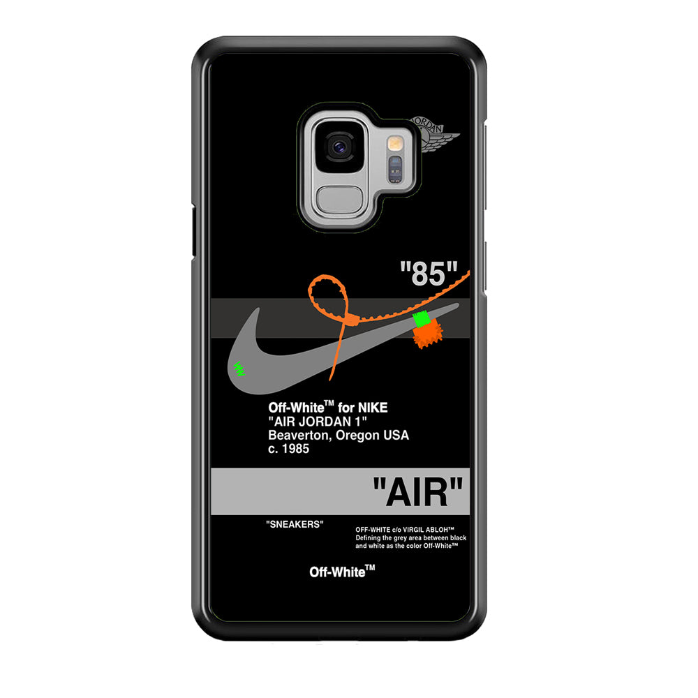 Nike X Air Jordan Black Samsung Galaxy S9 Case-Mobile Phone Case-Rubber Black (2D Case)-Altracase