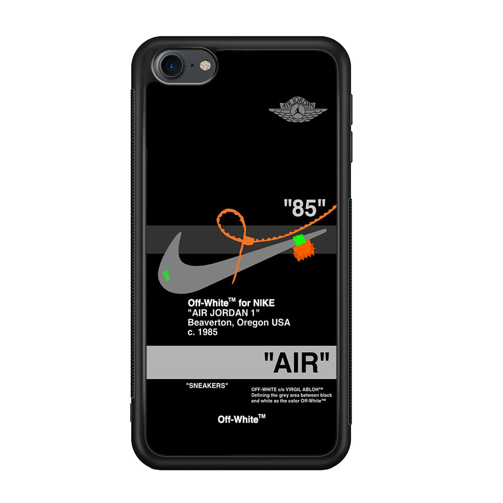 Nike X Air Jordan Black iPod Touch 6 Case-Mobile Phone Case-Rubber Black (2D Case)-Altracase