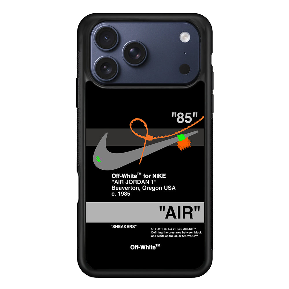 Nike X Air Jordan Black iPhone 17 Pro Case - Altracase