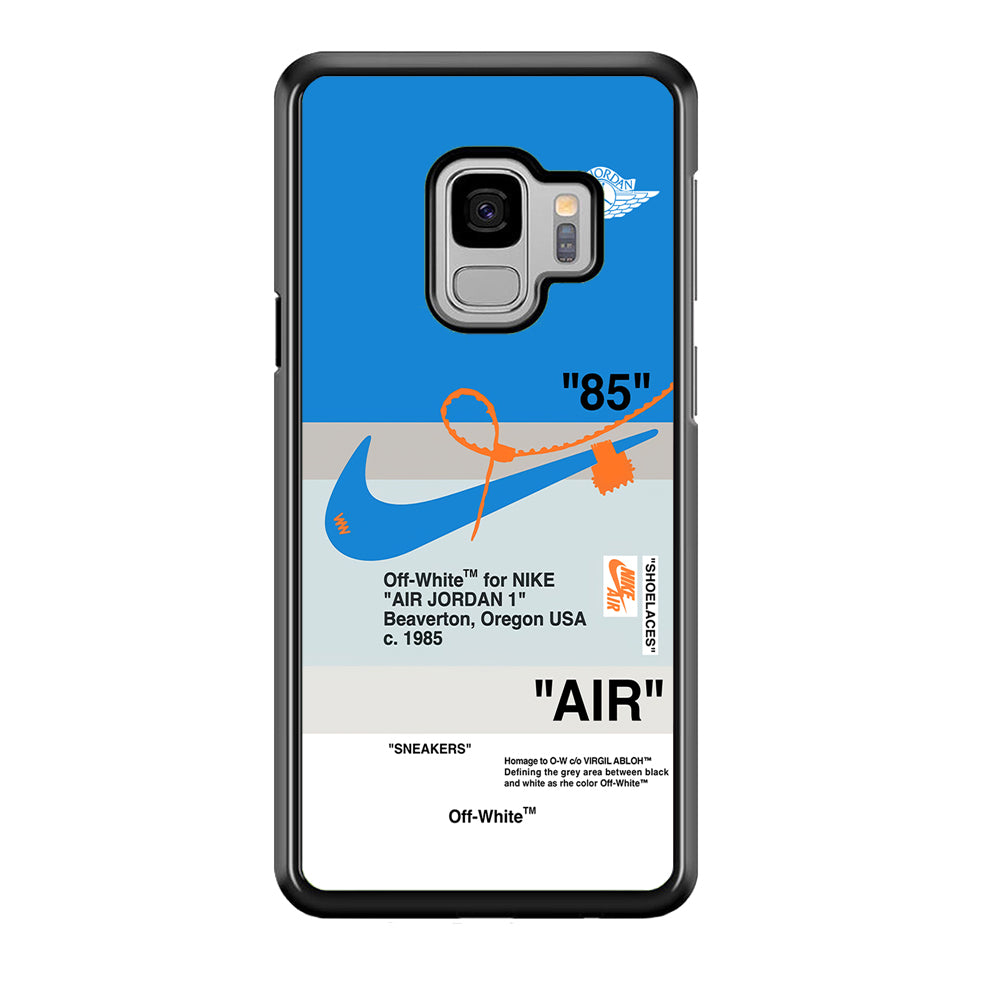 Nike X Air Jordan Blue Samsung Galaxy S9 Case-Mobile Phone Case-Rubber Black (2D Case)-Altracase