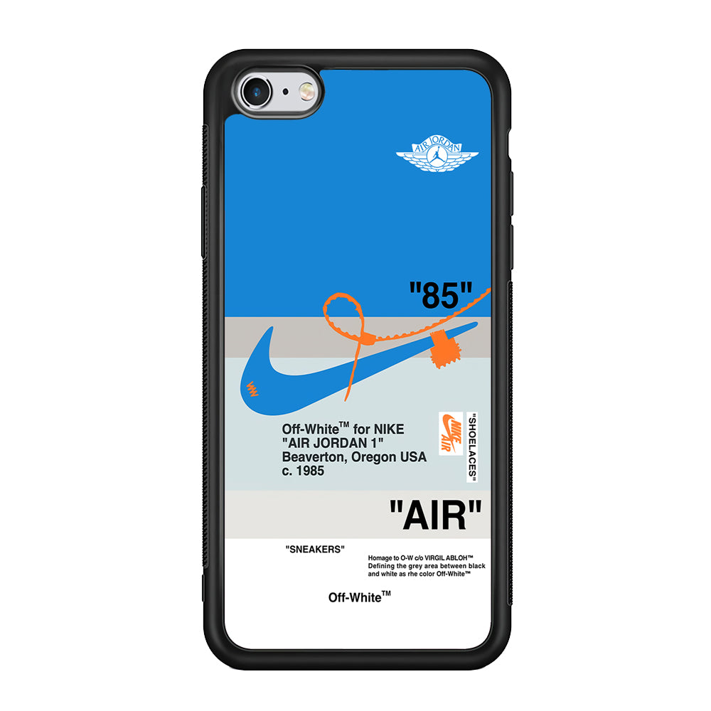 Nike X Air Jordan Blue iPhone 6 Plus | 6s Plus Case-Mobile Phone Case-Rubber Black (2D Case)-Altracase
