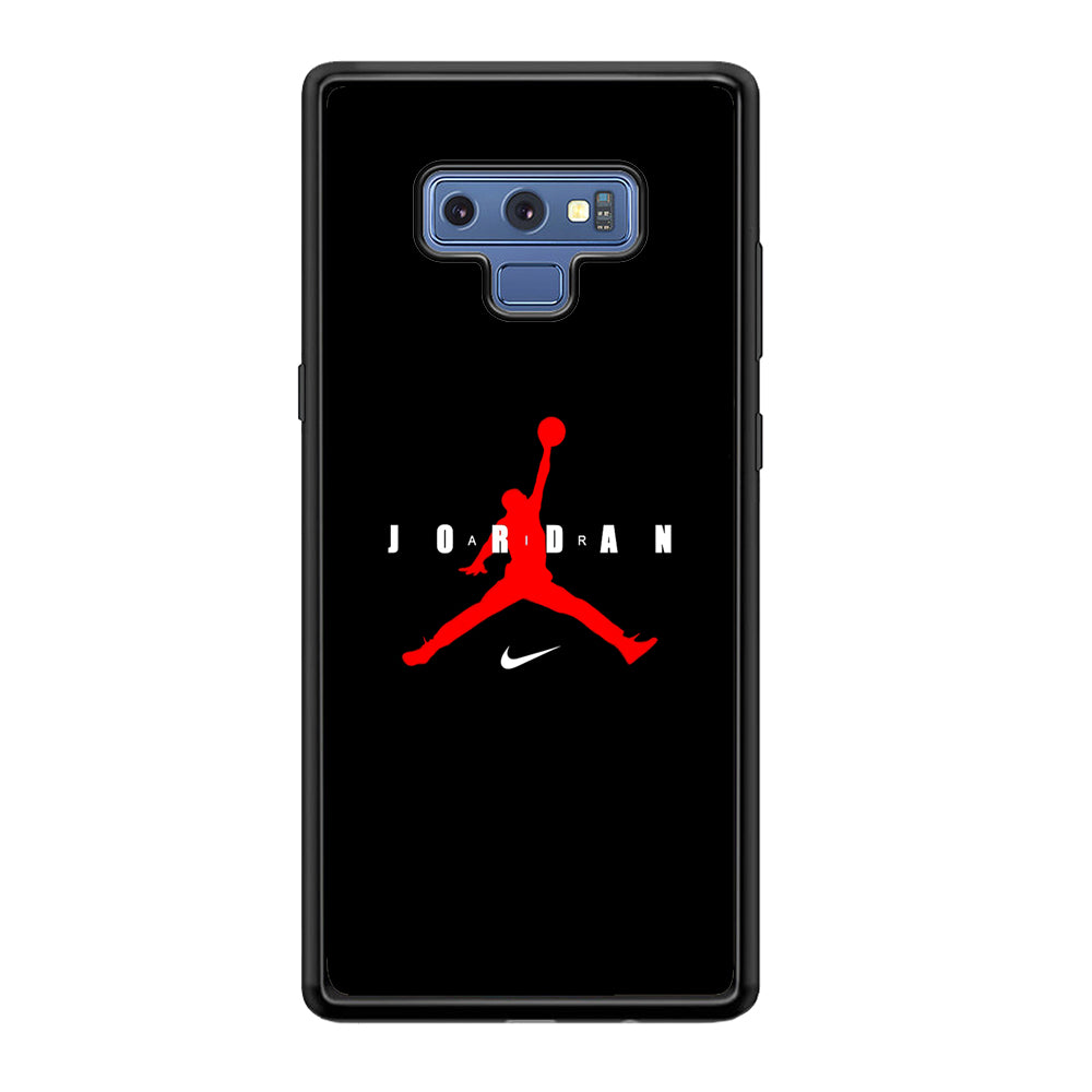 Nike X Air Jordan Logo Samsung Galaxy Note 9 Case-Mobile Phone Case-Rubber Black (2D Case)-Altracase