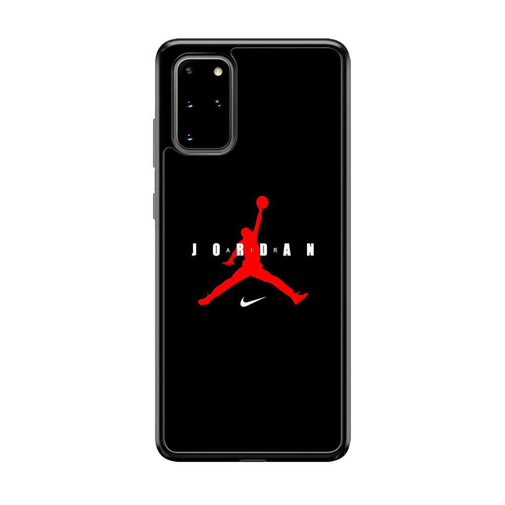 Nike X Air Jordan Logo Samsung Galaxy S20 Plus Case-Mobile Phone Case-Rubber Black (2D Case)-Altracase