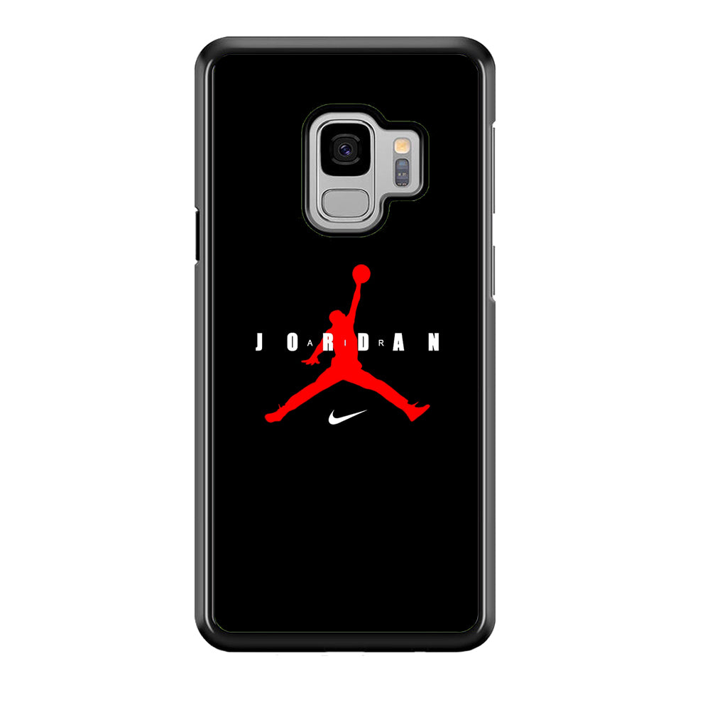 Nike X Air Jordan Logo Samsung Galaxy S9 Case-Mobile Phone Case-Rubber Black (2D Case)-Altracase