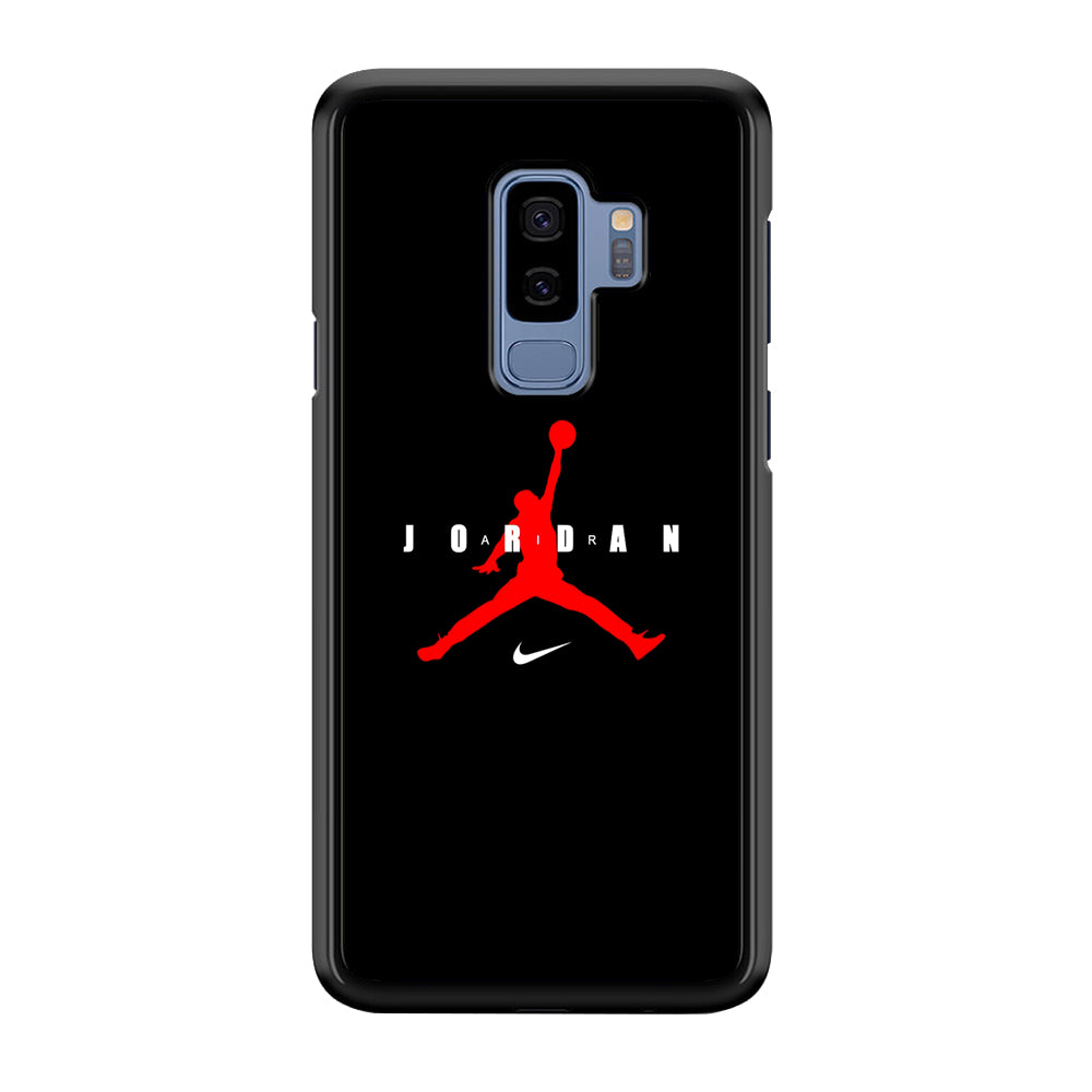 Nike X Air Jordan Logo Samsung Galaxy S9 Plus Case-Mobile Phone Case-Rubber Black (2D Case)-Altracase