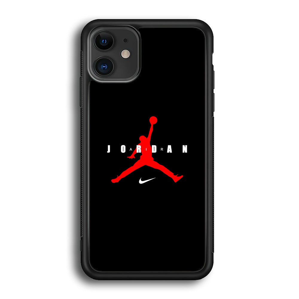 Nike X Air Jordan Logo iPhone 11 Case-Mobile Phone Case-Rubber Black (2D Case)-Altracase