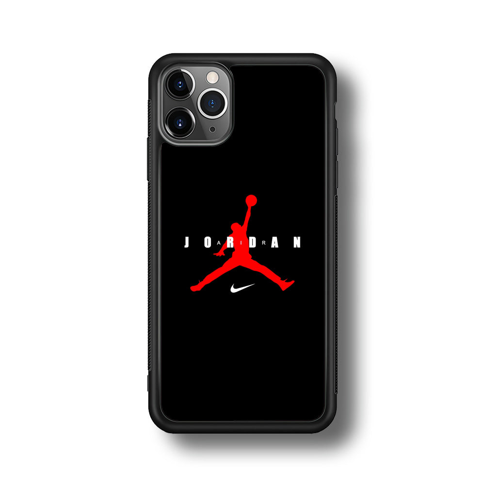 Nike X Air Jordan Logo iPhone 11 Pro Max Case-Mobile Phone Case-Rubber Black (2D Case)-Altracase
