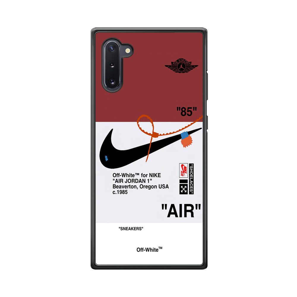Nike X Air Jordan Red Samsung Galaxy Note 10 Case-Mobile Phone Case-Rubber Black (2D Case)-Altracase