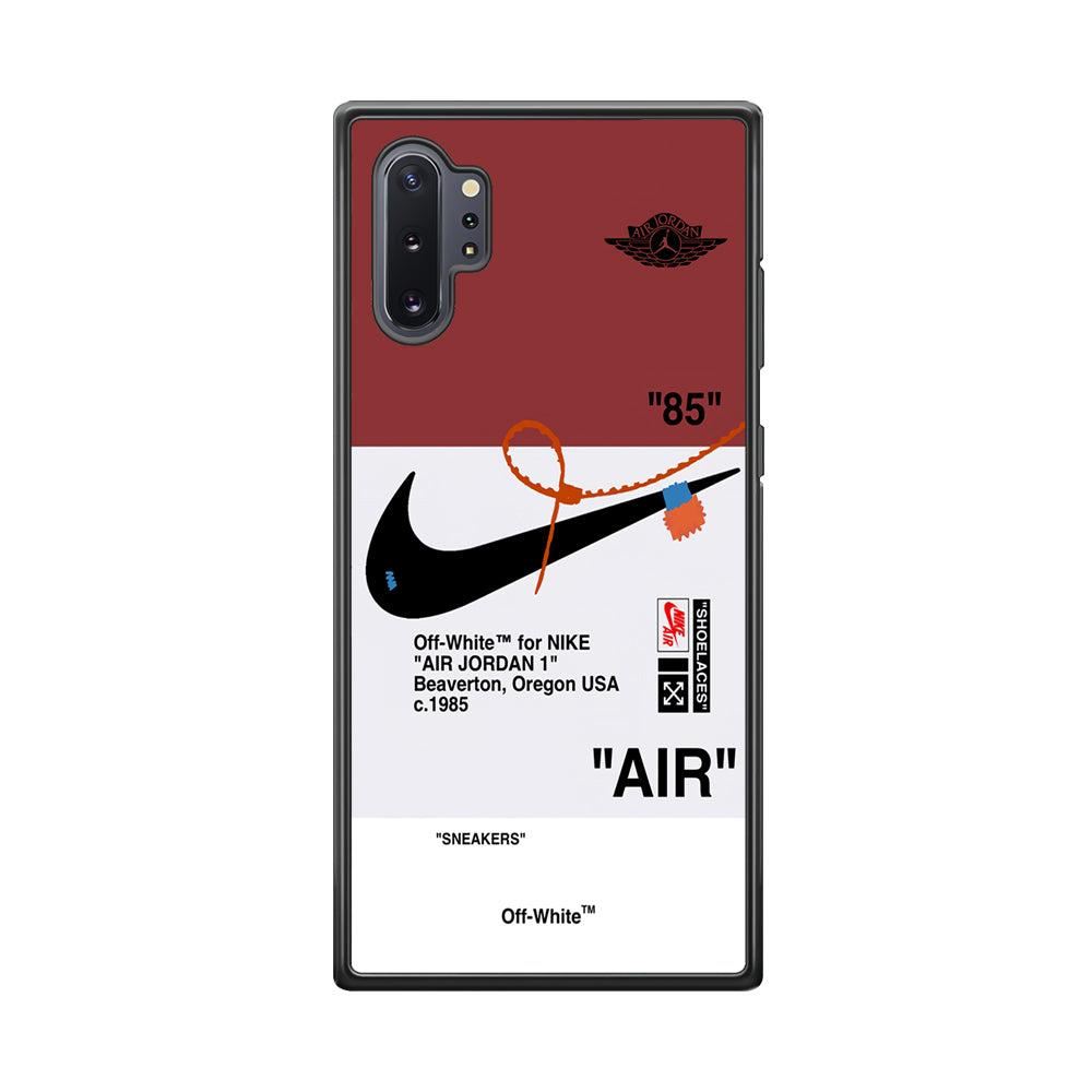 Nike X Air Jordan Red Samsung Galaxy Note 10 Plus Case-Mobile Phone Case-Rubber Black (2D Case)-Altracase