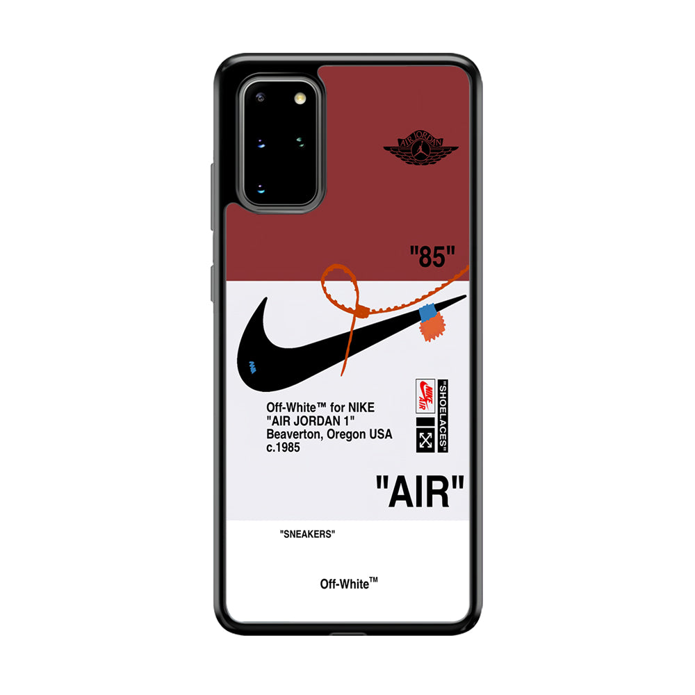 Nike X Air Jordan Red Samsung Galaxy S20 Plus Case-Mobile Phone Case-Rubber Black (2D Case)-Altracase