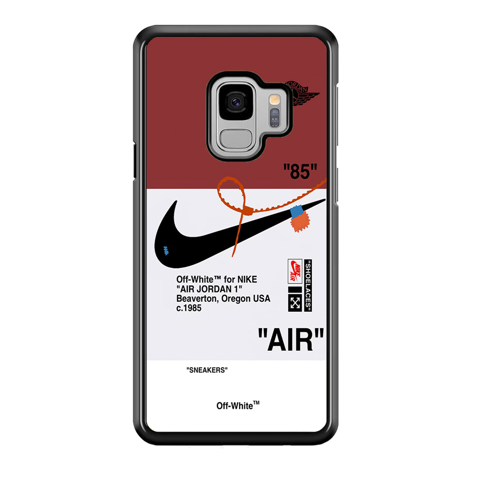 Nike X Air Jordan Red Samsung Galaxy S9 Case-Mobile Phone Case-Rubber Black (2D Case)-Altracase