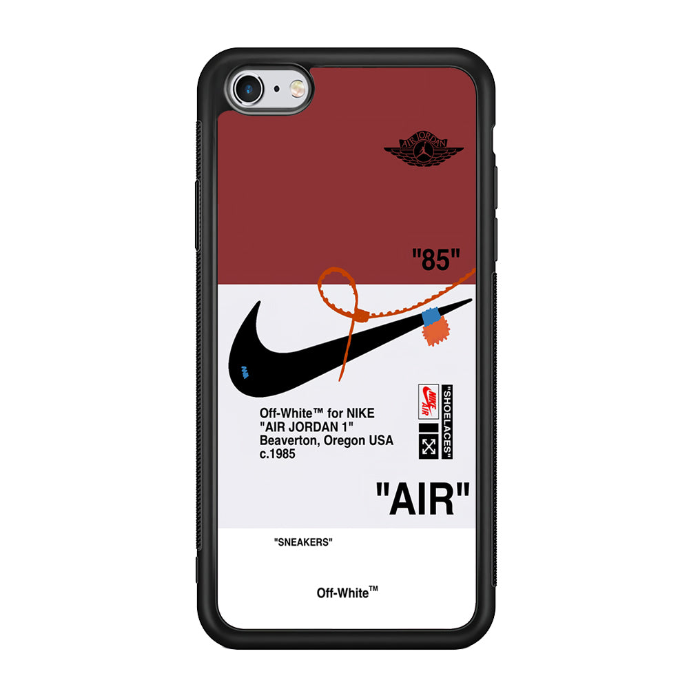 Nike X Air Jordan Red iPhone 6 Plus | 6s Plus Case-Mobile Phone Case-Rubber Black (2D Case)-Altracase
