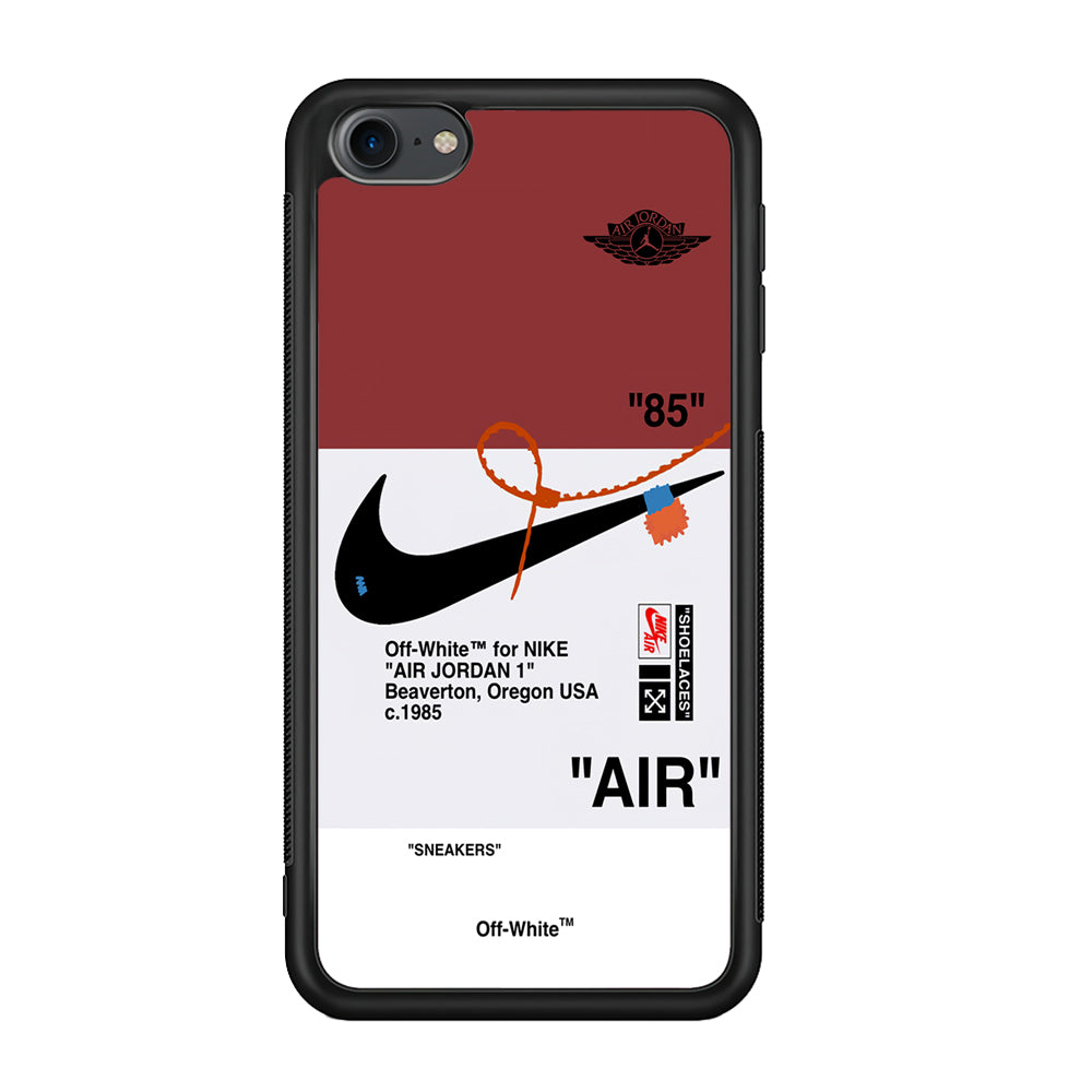 Nike X Air Jordan Red iPod Touch 6 Case-Mobile Phone Case-Rubber Black (2D Case)-Altracase
