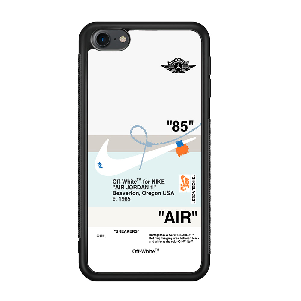 Nike X Air Jordan White iPod Touch 6 Case-Mobile Phone Case-Rubber Black (2D Case)-Altracase