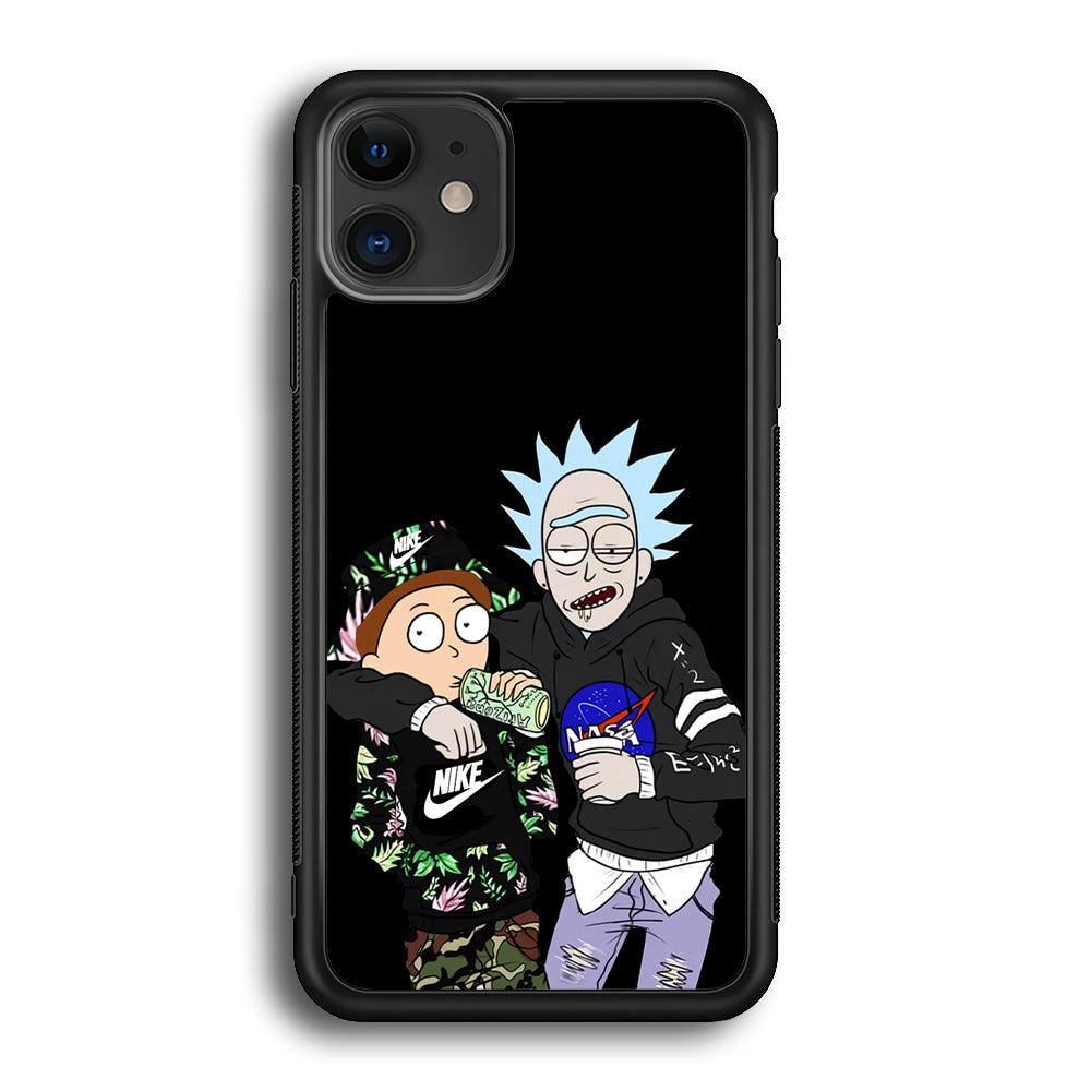 Nike X Nasa Rick and Morty iPhone 12 Case-Mobile Phone Case-Altracase