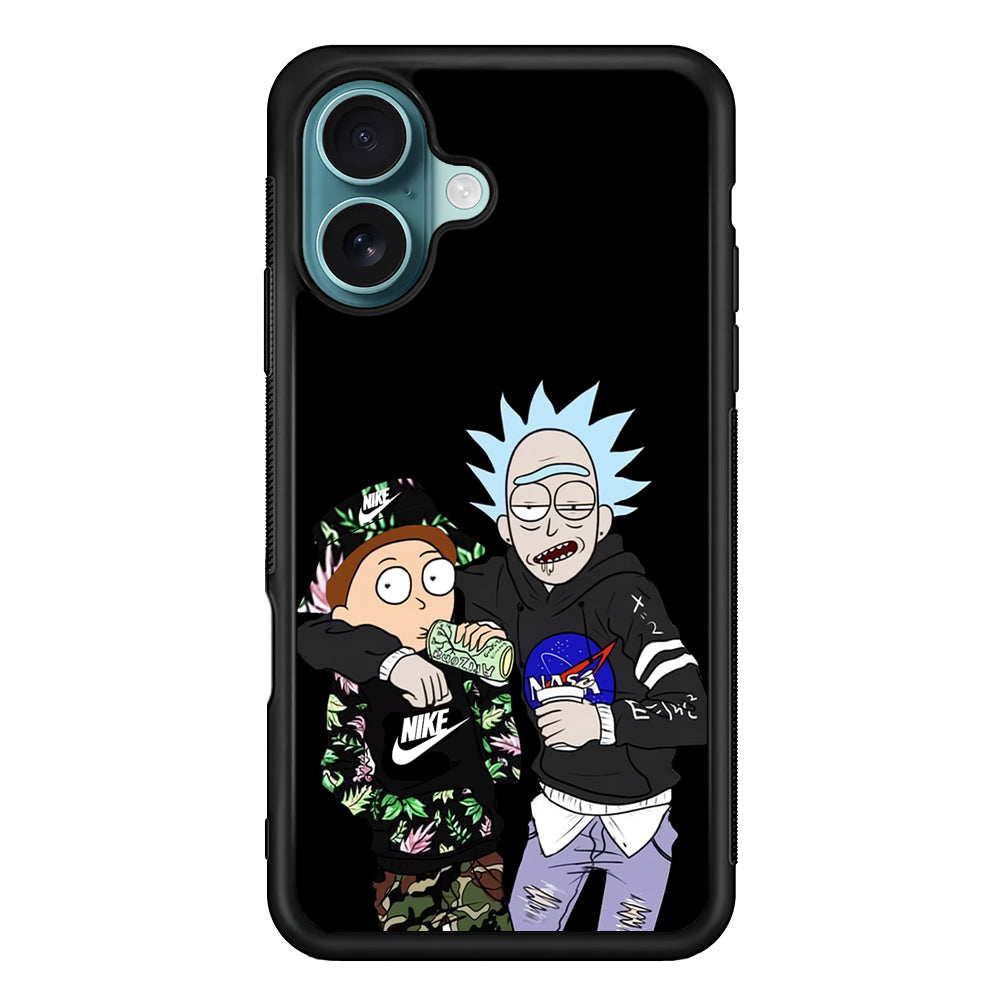 Nike X Nasa Rick and Morty iPhone 16 Plus Case - Altracase