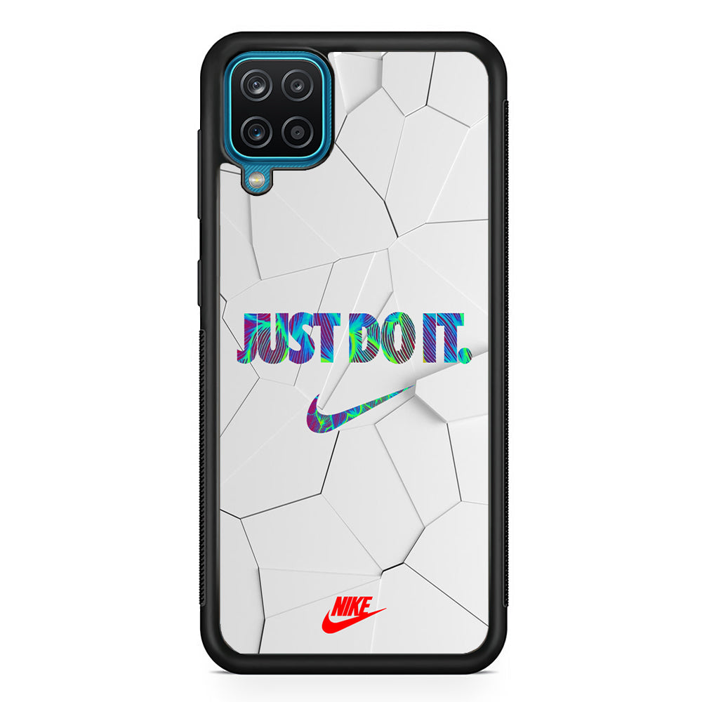 Nike Glowing Inside Samsung Galaxy A12 Case-Mobile Phone Case-Rubber Black (2D Case)-Altracase