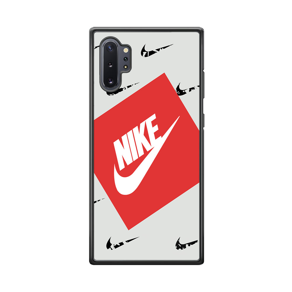 Nike in Red Box Samsung Galaxy Note 10 Plus Case-Mobile Phone Case-Rubber Black (2D Case)-Altracase
