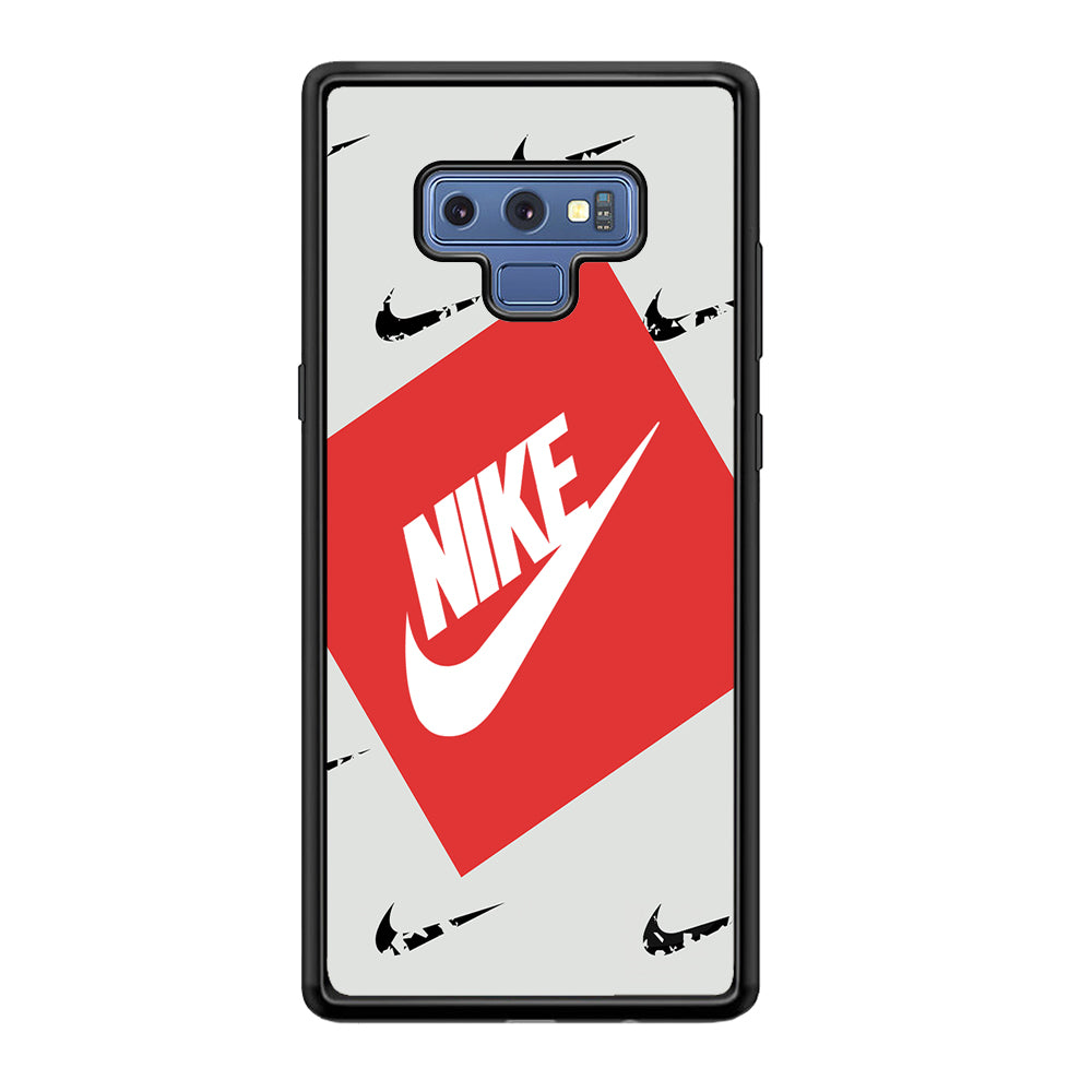 Nike in Red Box Samsung Galaxy Note 9 Case-Mobile Phone Case-Rubber Black (2D Case)-Altracase