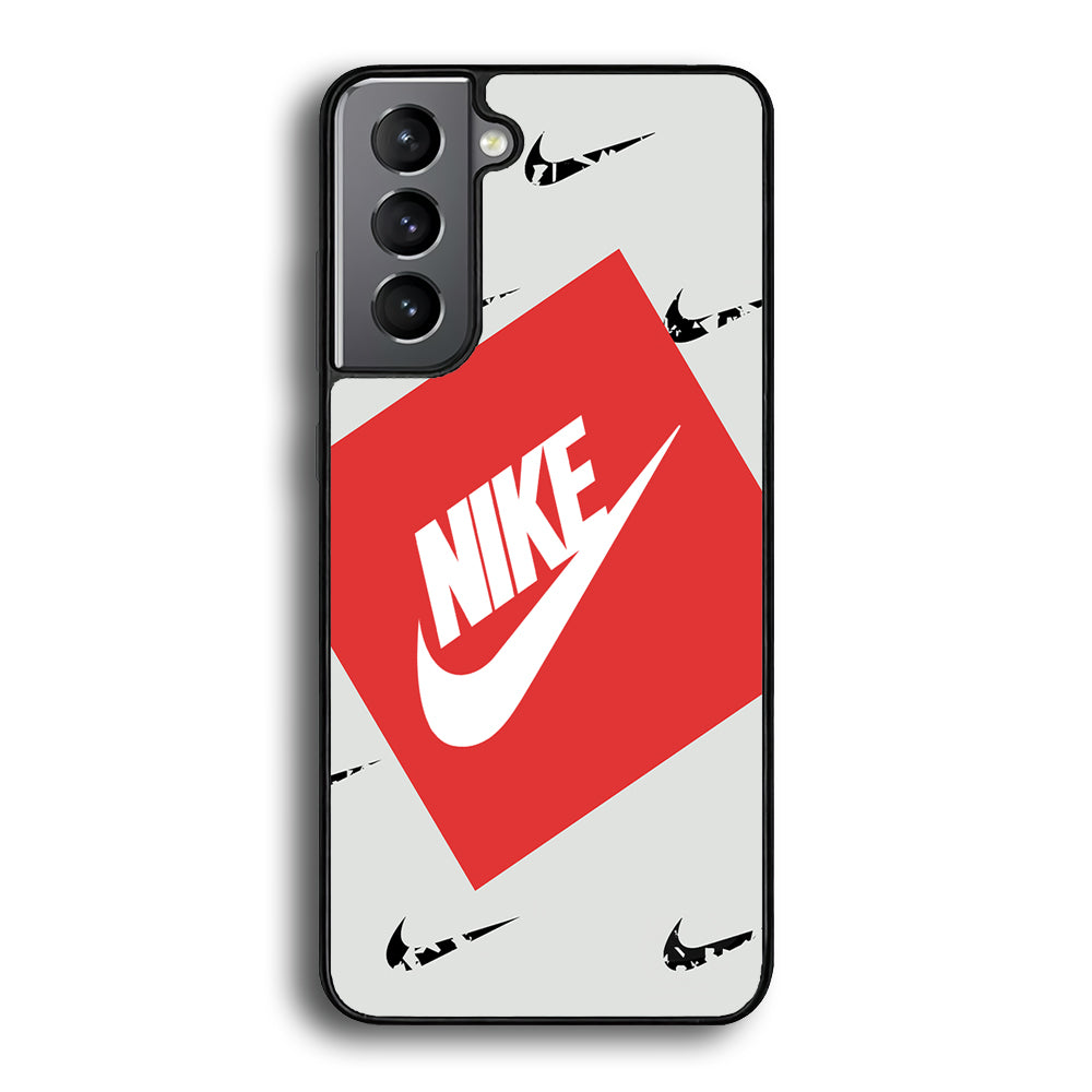 Nike in Red Box Samsung Galaxy S23 Plus Case-Mobile Phone Case-Rubber Black (2D Case)-Altracase