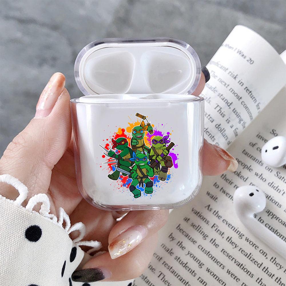 Ninja Turtles Mini Hard Plastic Protective Clear Case Cover For Apple Airpods-AirPod Case-Altracase