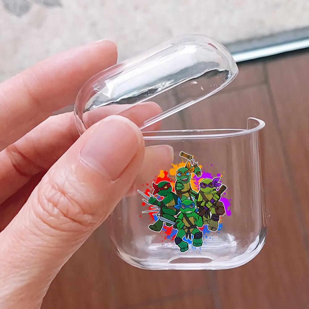 Ninja Turtles Mini Hard Plastic Protective Clear Case Cover For Apple Airpods-AirPod Case-Altracase