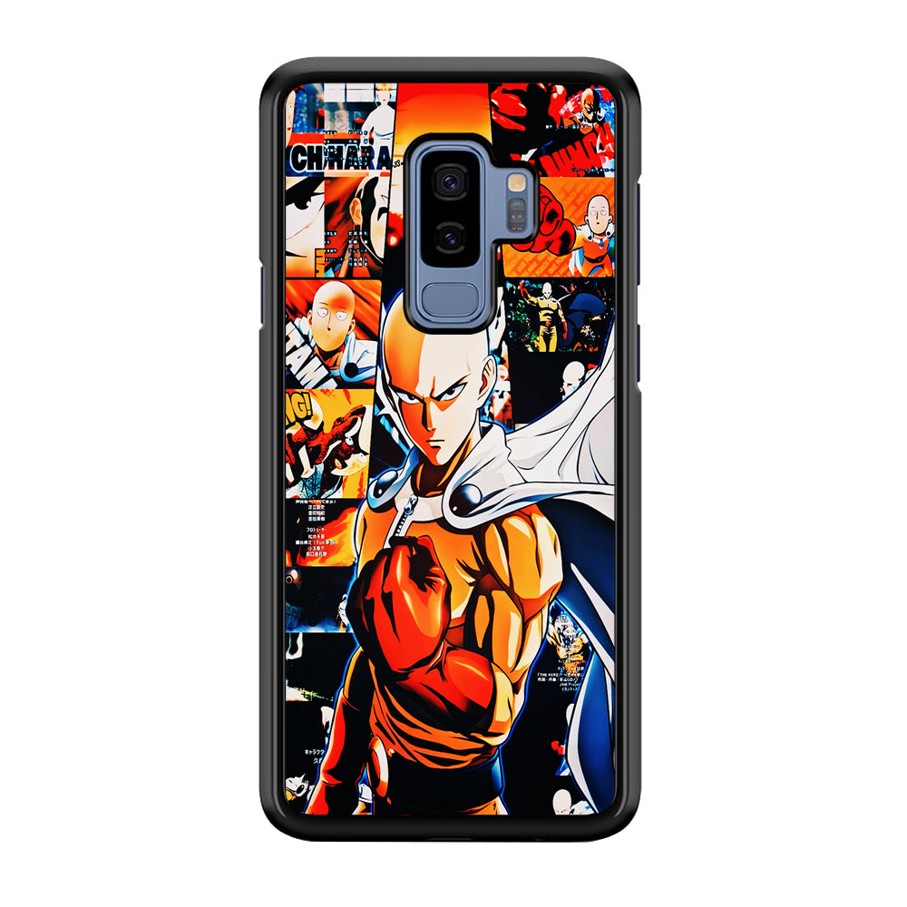 OPM Saitama Aesthetic Samsung Galaxy S9 Plus Case-Phone Case-Rubber Black (2D Case)-Altracase