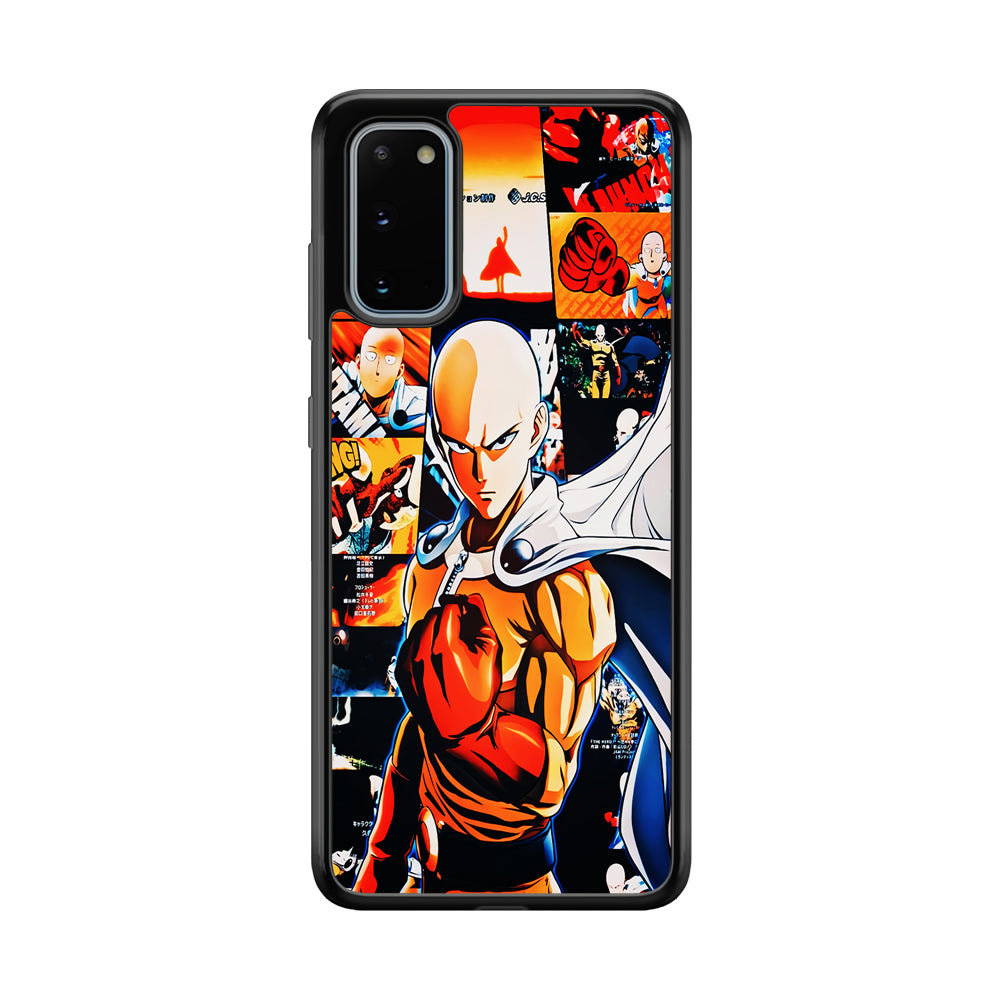 OPM Saitama Aesthetic Samsung Galaxy S20 Case-Phone Case-Rubber Black (2D Case)-Altracase