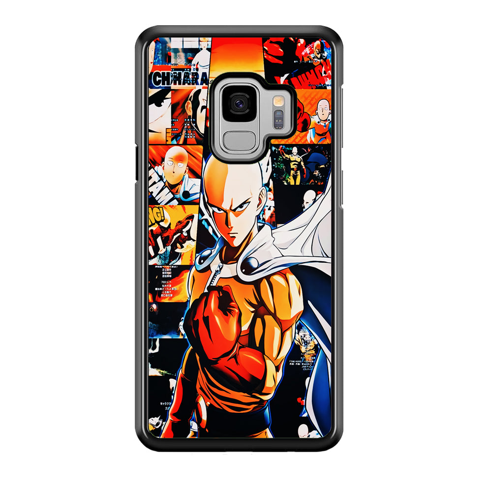 OPM Saitama Aesthetic Samsung Galaxy S9 Case-Phone Case-Rubber Black (2D Case)-Altracase