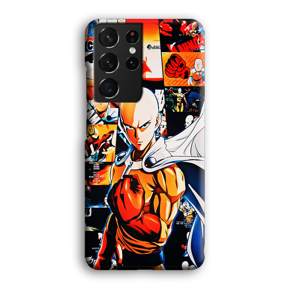 OPM Saitama Aesthetic Samsung Galaxy S21 Ultra Case-Phone Case-3D Case-Altracase