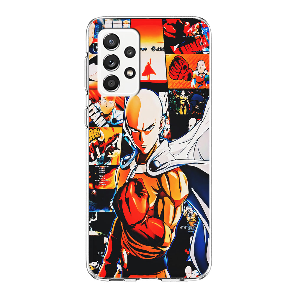 OPM Saitama Aesthetic Samsung Galaxy A72 Case-Phone Case-Clear Soft Case-Altracase
