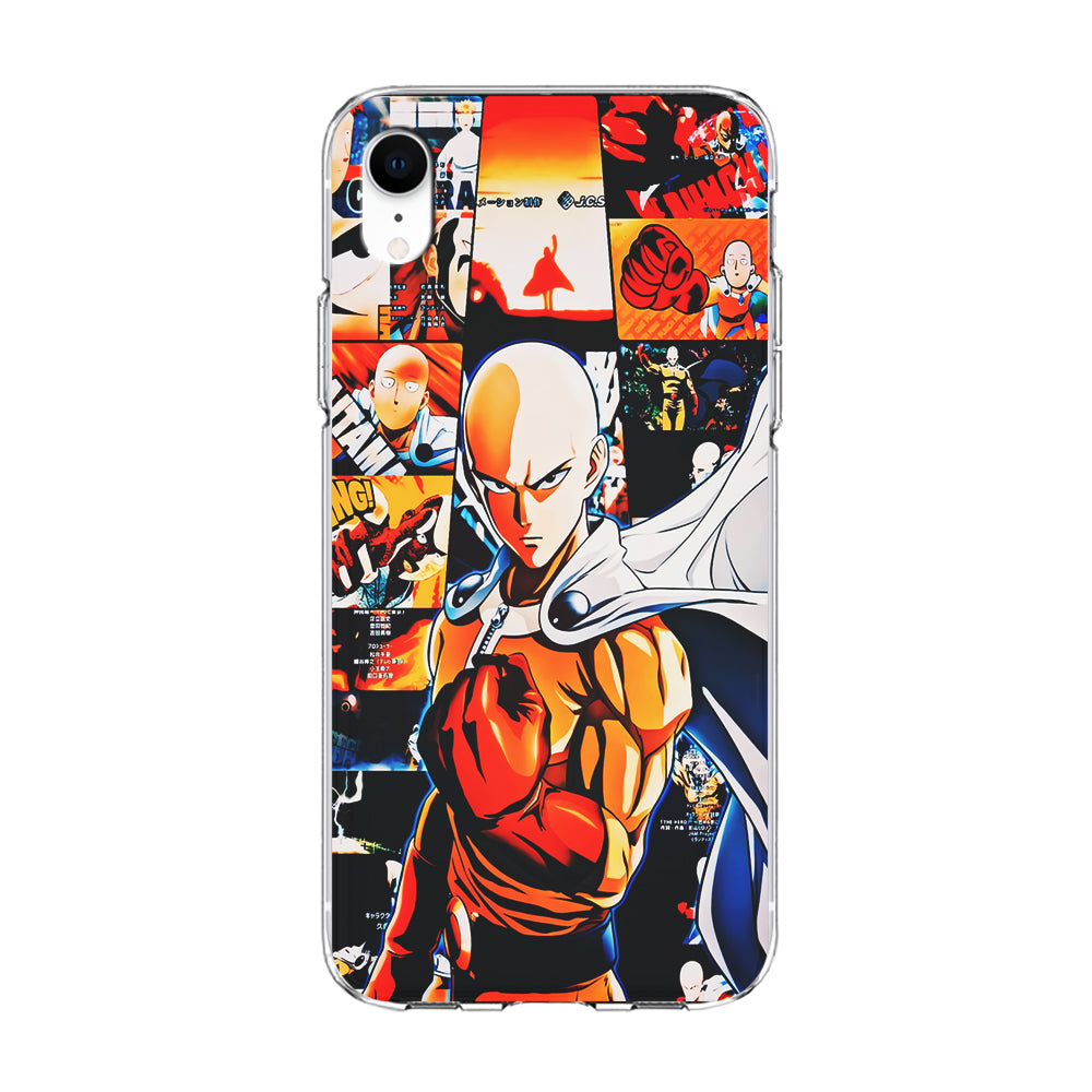OPM Saitama Aesthetic iPhone XR Case-Phone Case-Clear Soft Case-Altracase