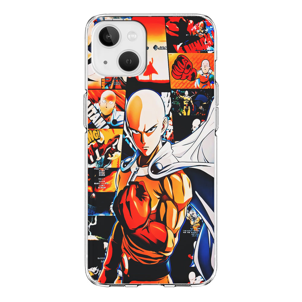 OPM Saitama Aesthetic iPhone 13 Case-Phone Case-Clear Soft Case-Altracase