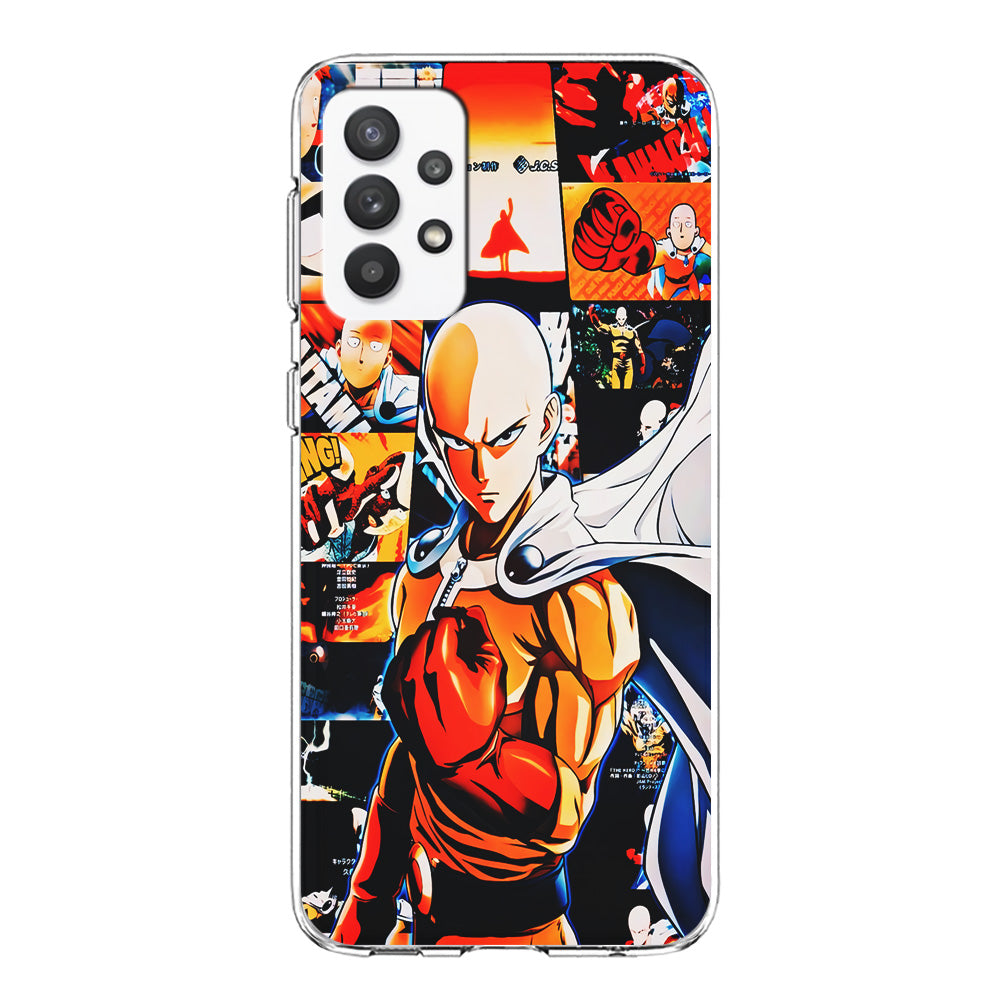 OPM Saitama Aesthetic Samsung Galaxy A32 Case-Phone Case-Clear Soft Case-Altracase