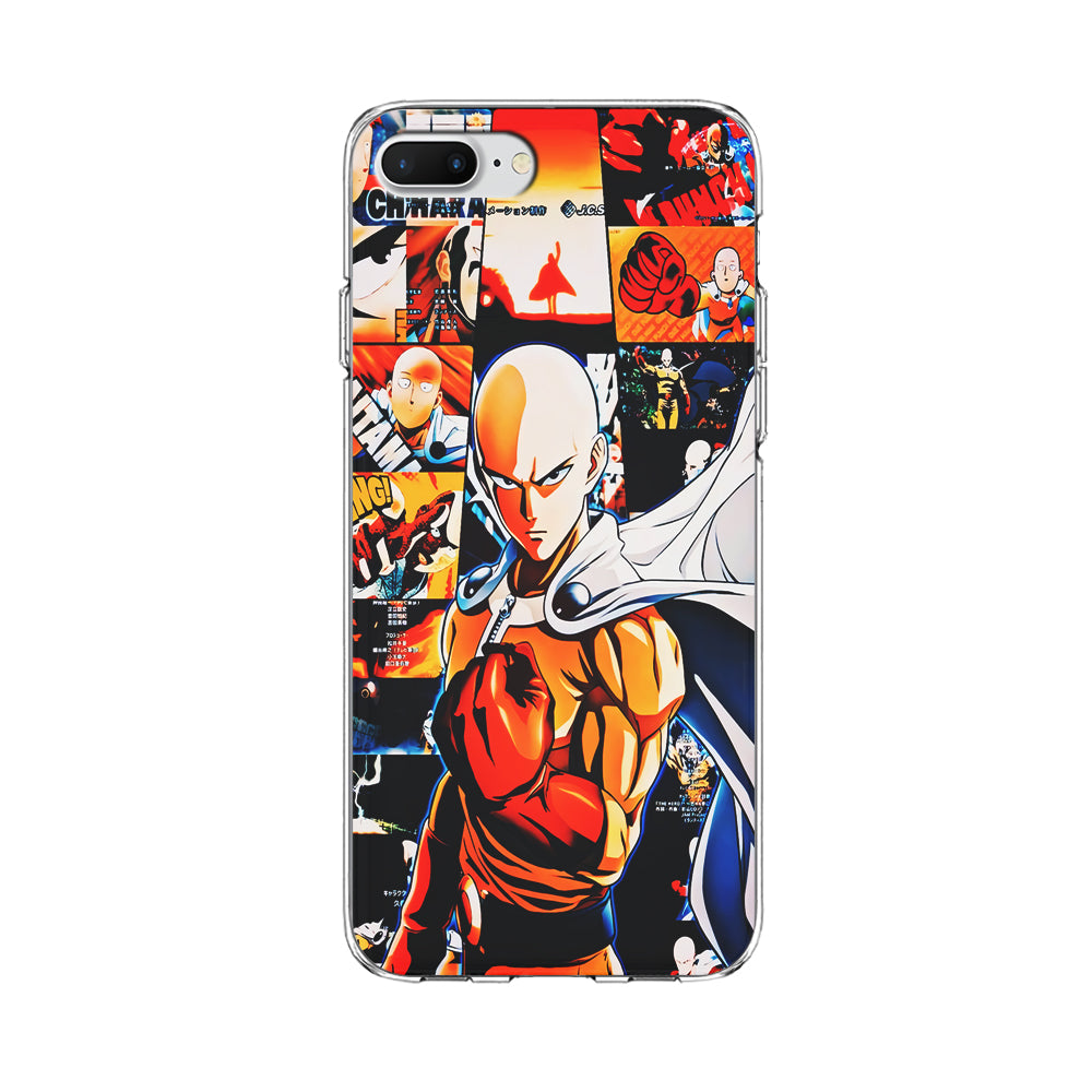 OPM Saitama Aesthetic iPhone 8 Plus Case-Phone Case-Clear Soft Case-Altracase