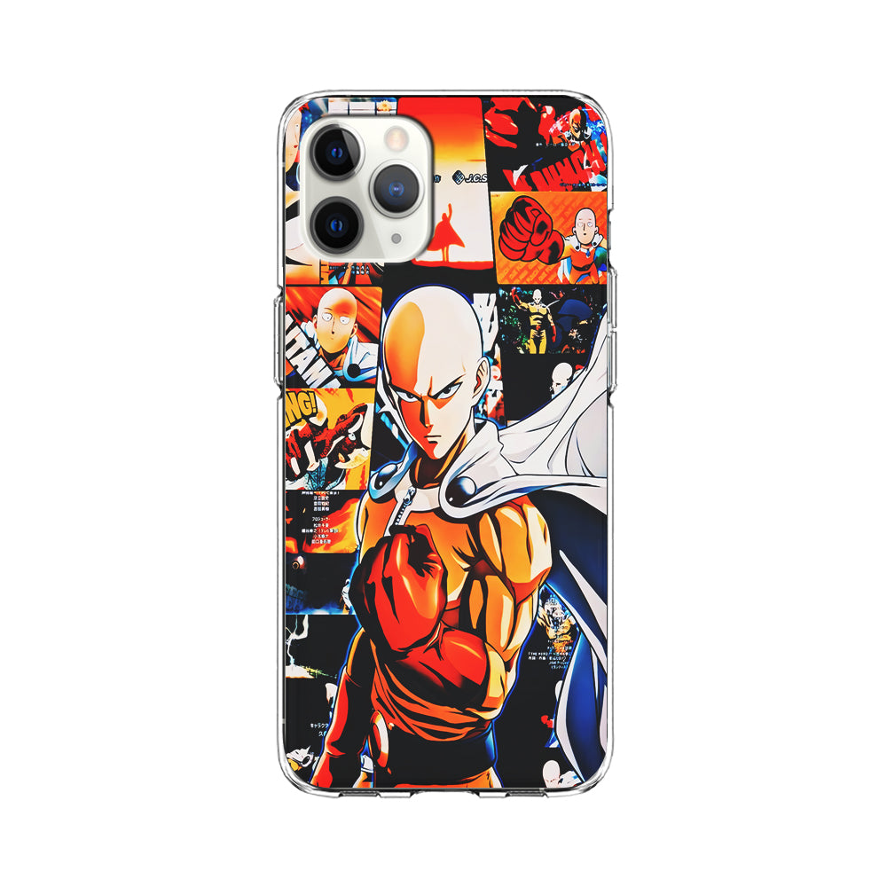 OPM Saitama Aesthetic iPhone 11 Pro Max Case-Phone Case-Clear Soft Case-Altracase