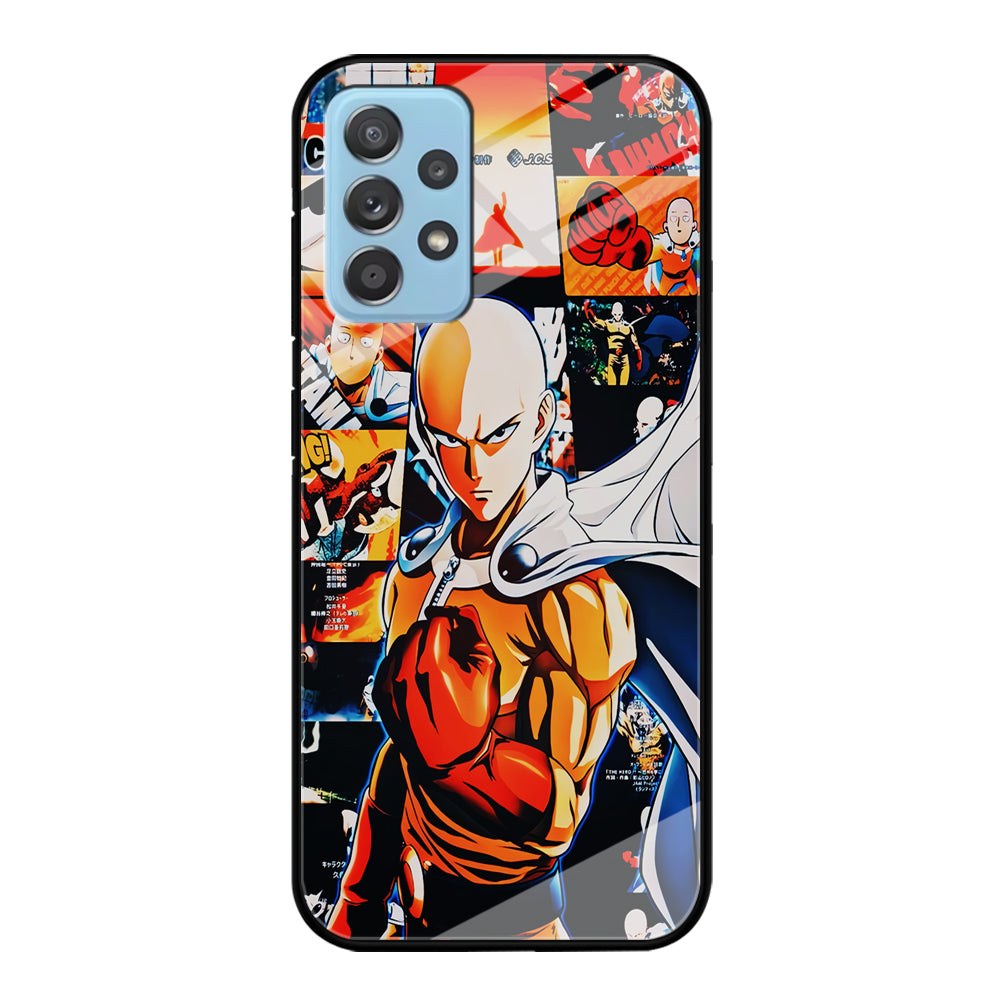 OPM Saitama Aesthetic Samsung Galaxy A72 Case-Phone Case-Tempered Glass Case-Altracase