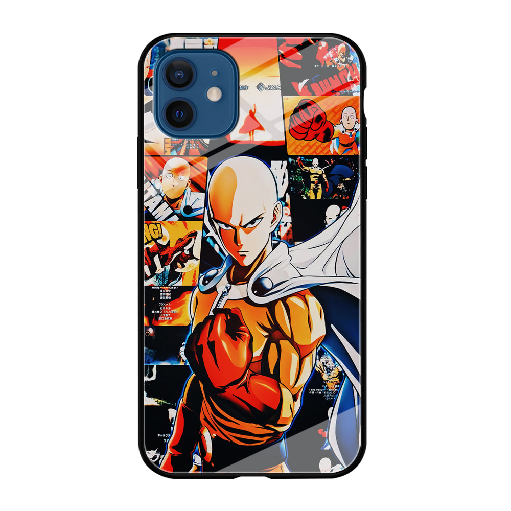 OPM Saitama Aesthetic iPhone 12 Case-Phone Case-Tempered Glass Case-Altracase