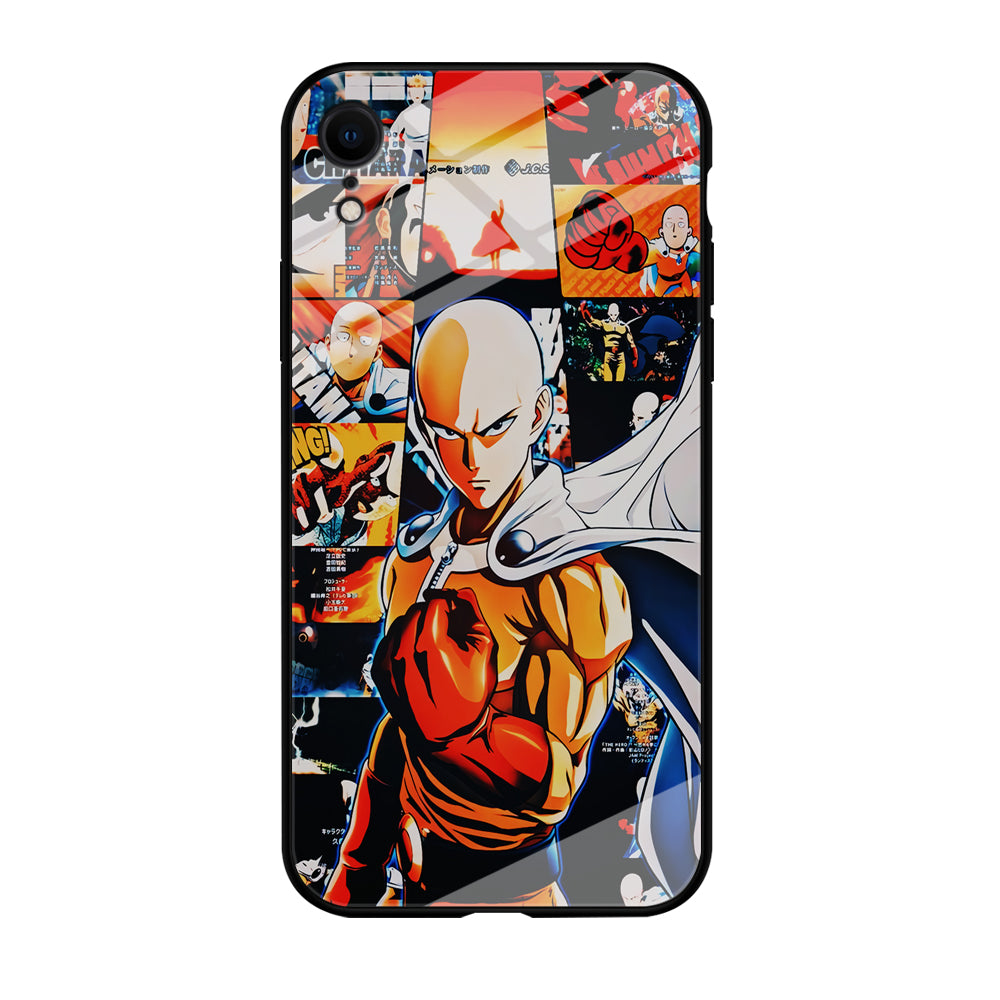 OPM Saitama Aesthetic iPhone XR Case-Phone Case-Tempered Glass Case-Altracase