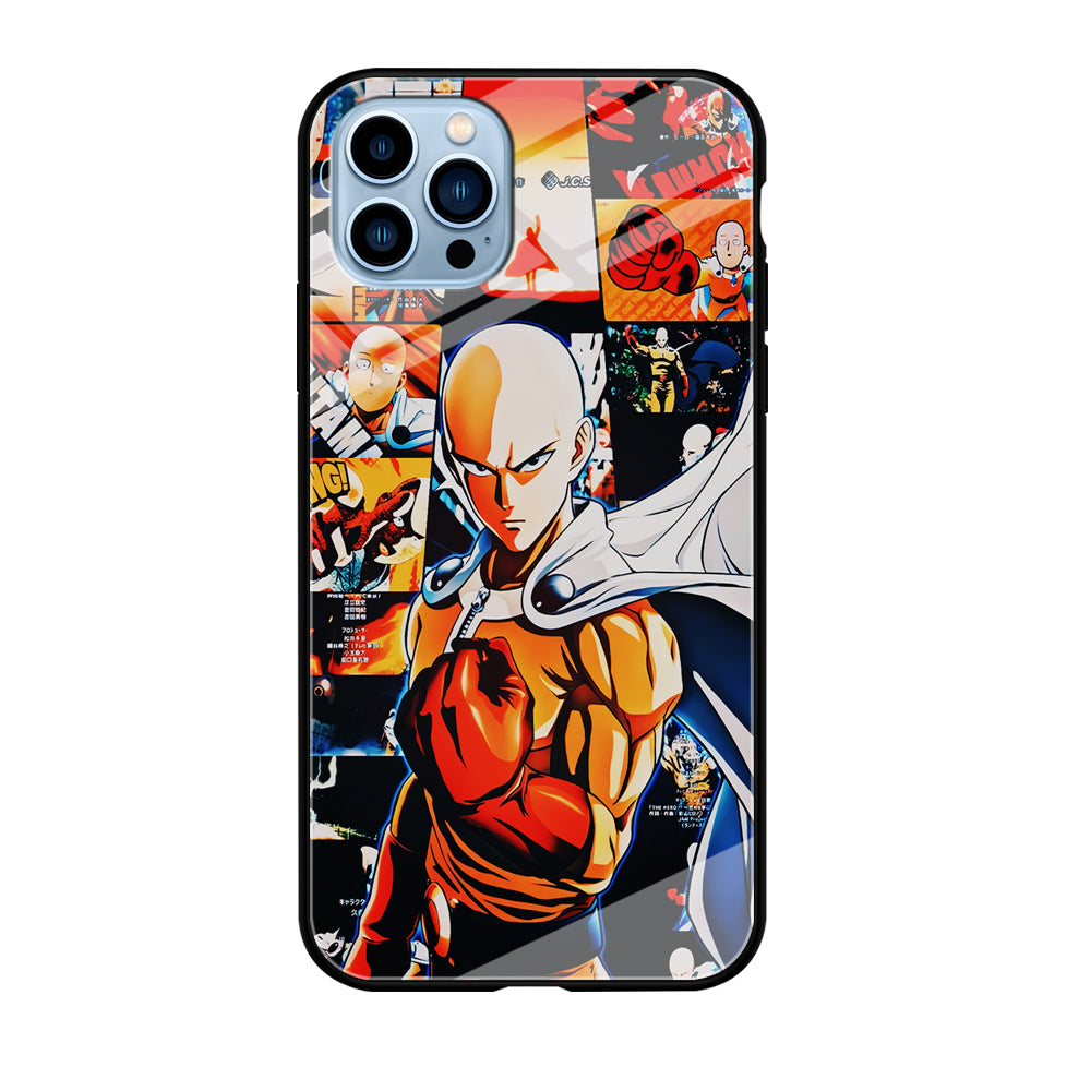 OPM Saitama Aesthetic iPhone 12 Pro Max Case-Phone Case-Tempered Glass Case-Altracase