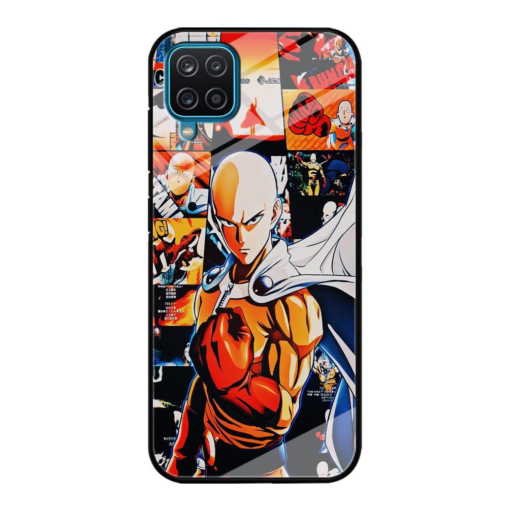 OPM Saitama Aesthetic Samsung Galaxy A12 Case-Phone Case-Tempered Glass Case-Altracase
