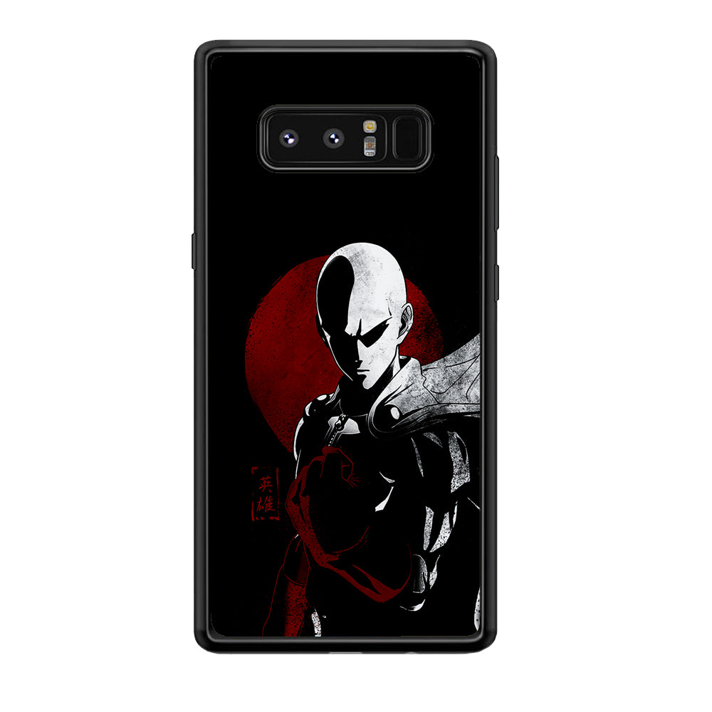 OPM Saitama Invincible Samsung Galaxy Note 8 Case-Phone Case-Tempered Glass Case-Altracase