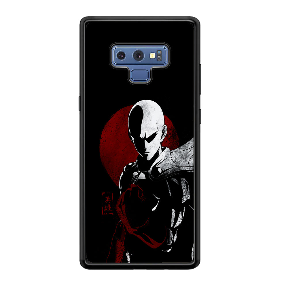 OPM Saitama Invincible Samsung Galaxy Note 9 Case-Phone Case-Rubber Black (2D Case)-Altracase