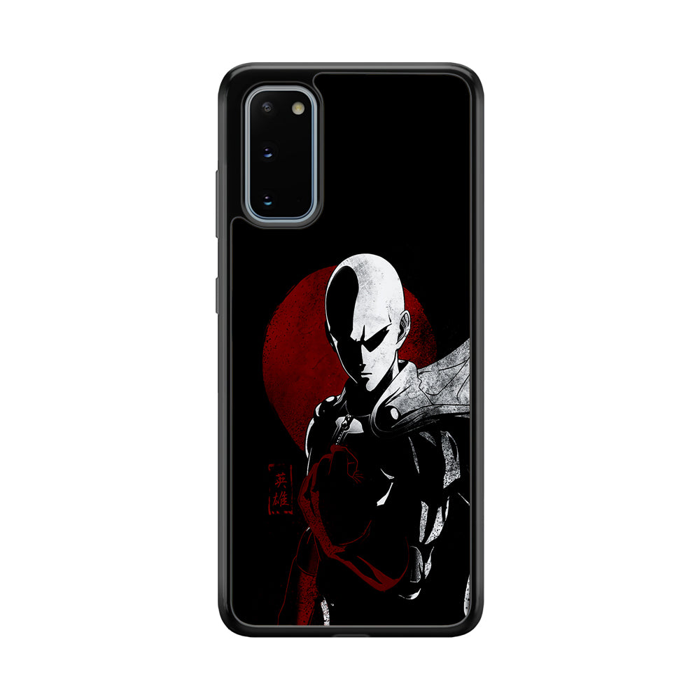 OPM Saitama Invincible Samsung Galaxy S20 Case-Phone Case-Rubber Black (2D Case)-Altracase