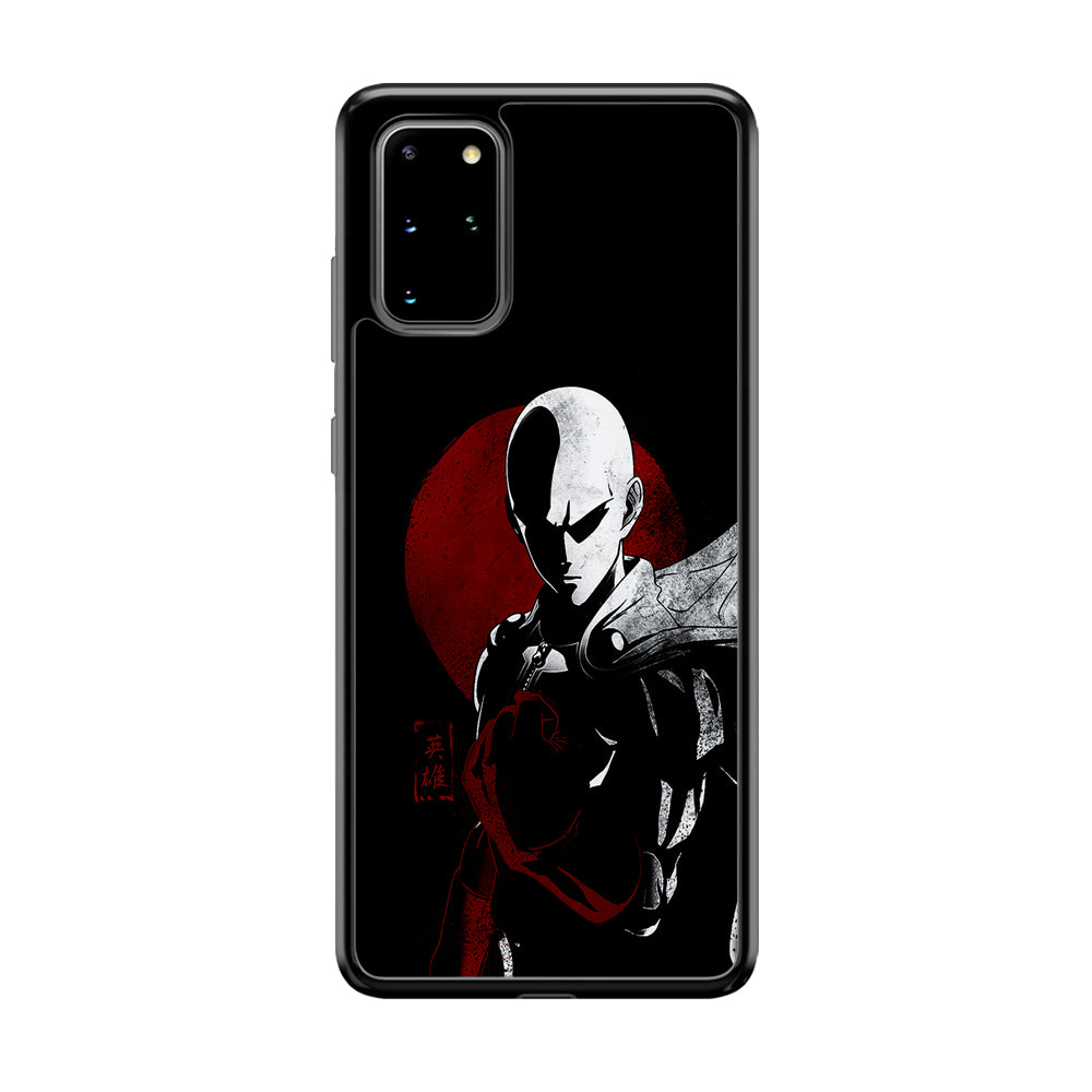 OPM Saitama Invincible Samsung Galaxy S20 Plus Case-Phone Case-Rubber Black (2D Case)-Altracase