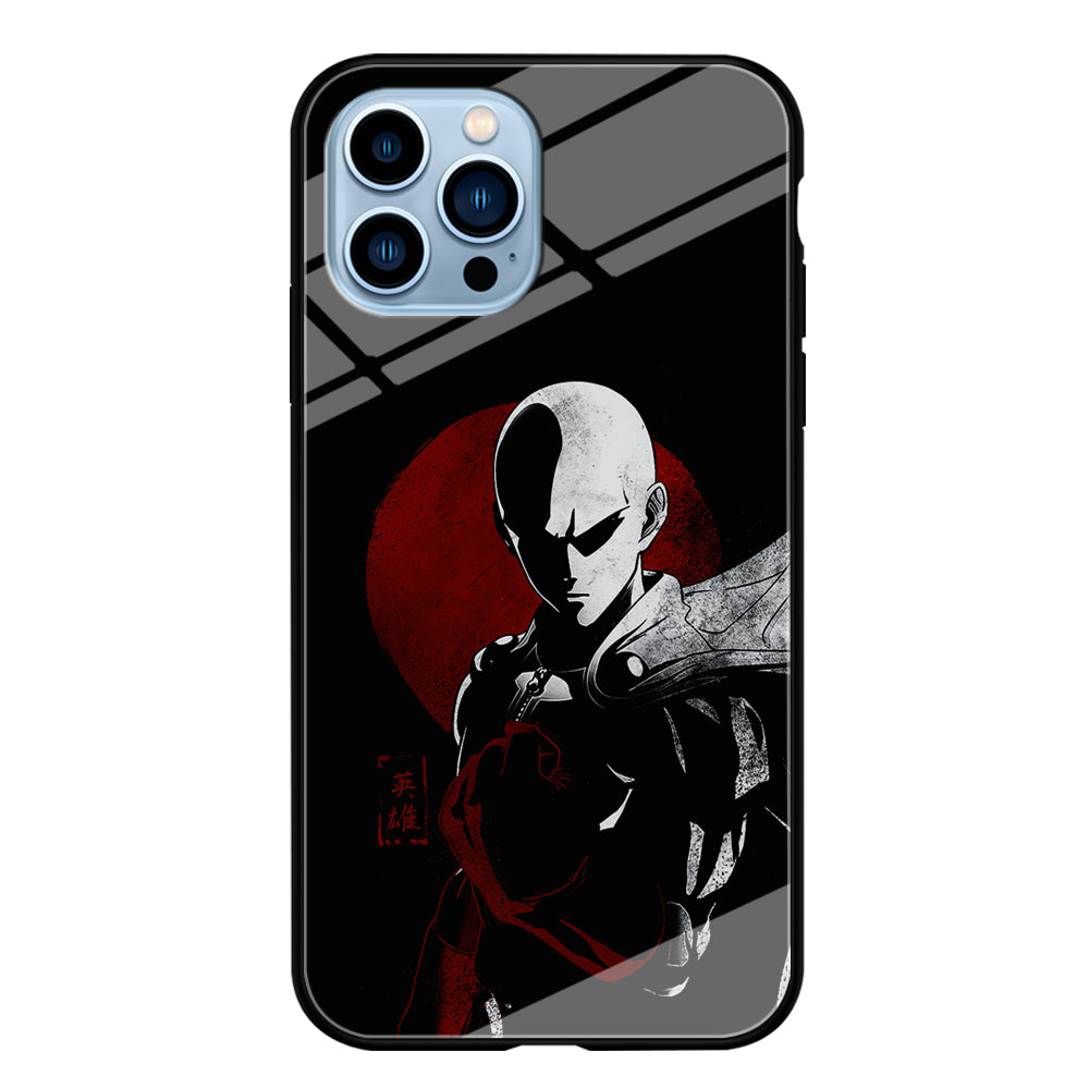 OPM Saitama Invincible iPhone 15 Pro Max Case-Phone Case-Tempered Glass Case-Altracase